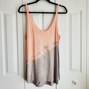 Tie-Dye Blush Pink and Grey Tank Top